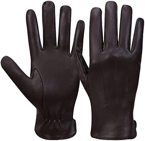 UGG Men's 3 Point Genuine Leather Gloves with Microfur Lining and