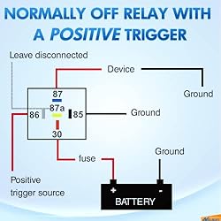 Nilight 50044R 5 Pack Waterproof 40/30 AMP Heavy