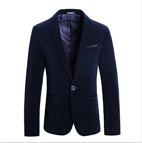 Vazpue Suits New Fashion Men's Blazers Flannel Casual Slim Fit Formal Blazers Long Sleeve Male Clothing Coat Costume Homme XXXL Dark greenXXL