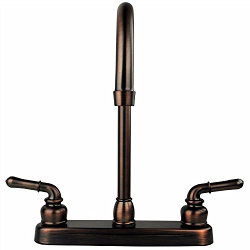 Plumbing & Fixtures New Oil Rubbed Bronze RV Mobile Motor Home Kitchen Sink Faucet - 14.5" Tall Spout - Thumbnail 2