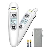 Baby Thermometer - Forehead & Ear Thermometer with Fever Alarm & Memory Function, Non Invasive & Quick Read, Digital Infrared Medical & Home Thermometer for Kid & Adults (Baby Thermometer-1)