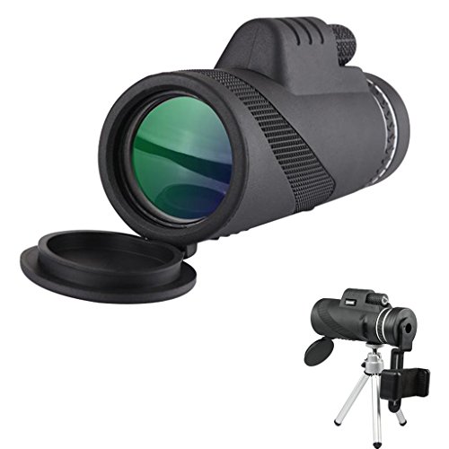 Voyage 40x60 high power magnification monocular telescope with ey…