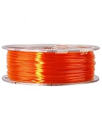 Esun 3 mm PETG Naranja filamento 1 kg (2.2lb) para impresoras 3d, 3 mm Semitransparente, color naranja