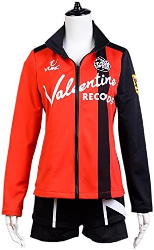 High School Outfit Suit Uniform Sportswear Shorts Top Cosplay Costume Red S