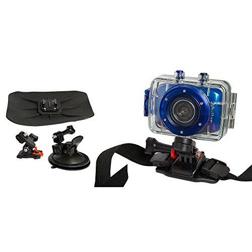 Câmera filmadora de ação HD DVR785 Vivitar + Suportes p/ Carro