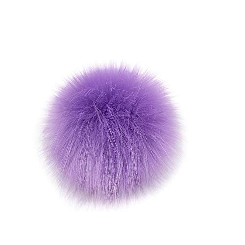 2019 Hair Accessories Clearance! DIY Knitting Hats Accessires-Faux Fake Fur Pom Pom Ball with Press Button