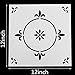LOCOLO 3Pcs Mandalas Stencils Reusable 12x12 inch Tile Floor Stencil for Floor Furniture Wood Painting DIY Home Decor Drawing Art