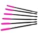 50PCS Disposable Silicone Eyelash Mascara Wands Brushes Cosmetic Eyelash Extension Applicators Professional Makeup Tool Set (Rose)