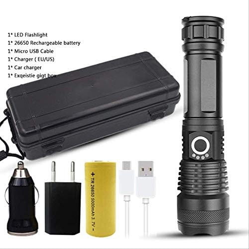 Mcfn Flashlight 50000 Lumens Xlamp Xhp70.2 Most Powerful Led Flashlight Usb Zoom Torch Xhp70 Xhp50 18650 26650 Rechargeable Battery Flashlight Russian Federation Package D