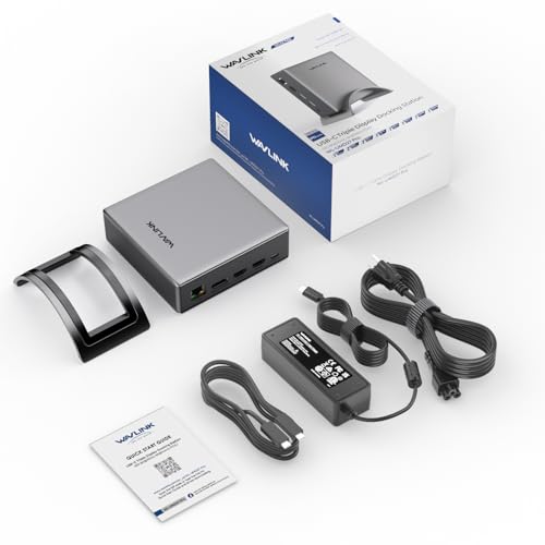 Laptop Docking Station, PD3.1 Triple Display Dock with 140W Power, 8K@30Hz/4K@144Hz HDMI*2 + Displayport, USB-C 10Gbps, 2* USB-A 5Gbps, Gigabit Ethernet, Audio/Mic, for Windows,Lenovo,HP,Dell