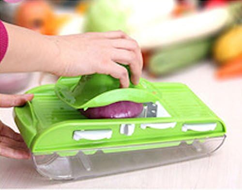 Professional Mandoline Slicer with Stainless Steel V Blade, Julienne Slicer, Grater - Vegetable Slicer - Cheese Slicer - Vegetable Julienne Slicer - Food Slicer