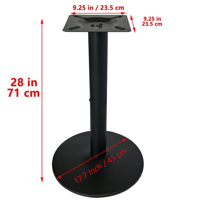 MBQQ 17.7" Round Table Base Review: Sturdy Legs for Small Garden Patio Tables