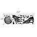 Wland 33 inches x 28 inches Moon Wolves Mountain Forests Silhouette Animals Wall Stickers Decals Decorations for Children Nursery Kids Room