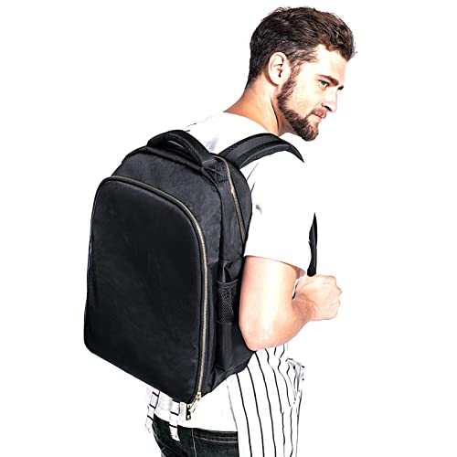 Barber Travel Backpack (Black, 17.7 x 12.6 x 7.5 inches), Air Cushion Design, Waterproof, High Capacity for Clippers and Supplies