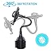 Cup Holder Phone Mount for Car Universal Adjustable Base Gooseneck Cup Phone Holder for iPhone 12/11 Pro Max/Xs/Max/X/XR ,Samsung Note 10/9/ S21+/S20/ S10/ S9/ S9+ by DALUZ