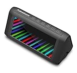 Wireless Bluetooth Speakers, Fuleadture Portable Outdoor Home 16W Output HD Bass Stereo Speaker with Microphone and Virtual 3D Bright Lights for All Bluetooth Devices