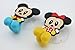 Mickey Minnie 2 pcs Set Toothbrush Holders with Suction Cup for Wall in Bathroom at Home RV Camper Van