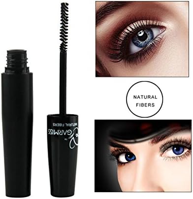3D Fiber Lash Mascara Waterproof Smudge proof long curling 100% Natural Organic with hypoallergenic ingredients Eyelashes enhancer to 300% in thickness and volume transplanting get and natural fibers
