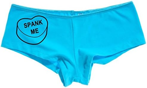 Kanughty Knickers Women's Spank Me Valentines Candy Heart Hot Sexy Boyshort
