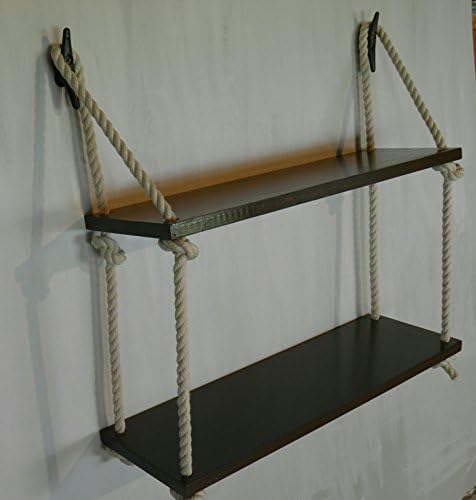 2 Tier Nautical Swing Rope Shelf
