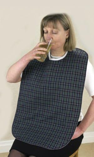 Senset Heavy Duty Thick Adult Dinner Bib / Tabard Washable (Pack of 3)