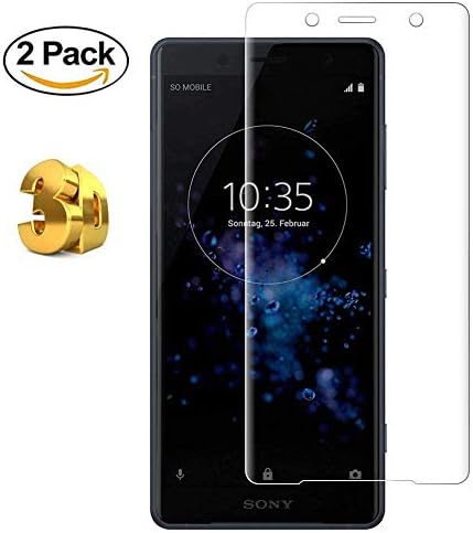 WARMYEE [2 Pack] Sony Xperia XZ2 Compact Screen Protector 3D Curved Protective Film Transparent