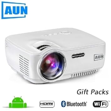 Proyector LED Mini proyector 1400 Lumens Multimedia Video Android ...