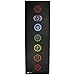 Fit Spirit Printed Yoga Mat, 3mm - Black - 7 Chakra