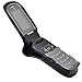 Turtleback Fitted Case Made for Samsung Rugby 4 Flip Phone Black Leather Rotating Removable Metal Belt Clip Made in USA