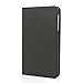 Tabsuit PU Leather Case Cover Stand for Dragon Touch 7'' E70/ E71 Android Tablet Phone and more 7 inch phablets (Black)
