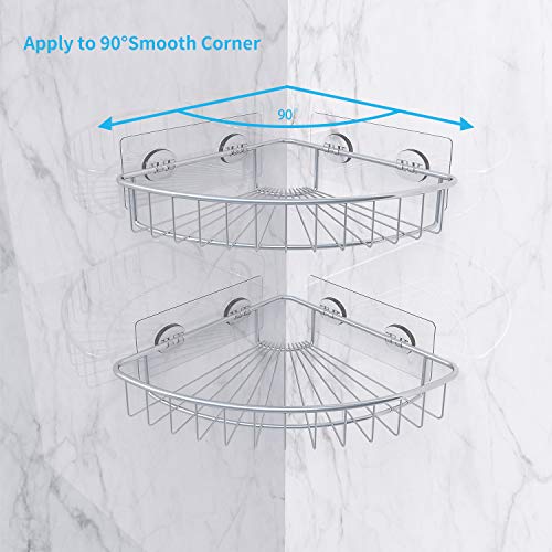 1 SMARTAKE+Stainless+Bathroom+Adhesive+Organizer