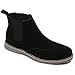alpine swiss Men’s Chelsea Boots Genuine Suede Dress Ankle Boots Wingtip Shoes Black 9 M US
