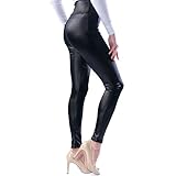 TS Womens Fashion Hot Stretch High Waist Thick Leather Leggings Pants