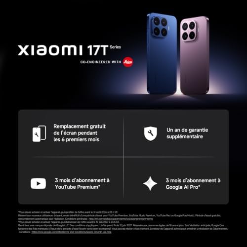 17T Pro Smartphone 12+512 Go Téléobjectif Leica x5 - Noir — photo 2 sur 8