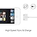 Antopos 4 Pack Certified 30 Pin to USB Sync and Charging Cable for iPhone 4/4s, iPhone 3G/3GS, iPad 1/2/3, iPod Touch 1/2/3/4 (6 Feet / 2 Meters)