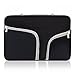 Ivencase 11-11.6 inch Soft Laptop Tablet Sleeve, Case Cover with Zipper, Built-in 2 Pockets for Notebook Computer/MacBook/MacBook Air/Chromebook - Black