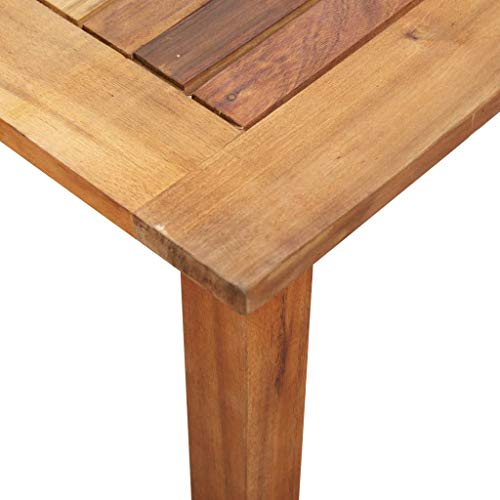 vidaXL Akazienholz Massiv Gartenmöbel 9-TLG. Gartengarnitur Sitzgruppe Gartenset Sitzgarnitur Esstisch Tisch Stühle Poly… – Bild 5