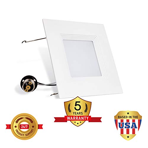 OSTWIN (4 Pack) 6 Inch Dimmable LED Baffle Downlight Recessed Retrofit Kit Lighting Fixture, LED Ceiling Can Light, 16,5W (120W Replacement) 1304 Lm, 5000K Daylight, Energy Star & ETL