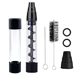 Glass Tube Kit with 2 x Glass bottle 4 x O-Rings 2 x Rubber Caps 2 x Cleaning Brush 1 x Packing Box(Delivery Time:3-5 days) (Gun metal)