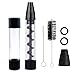 Glass Tube Kit with 2 x Glass bottle 4 x O-Rings 2 x Rubber Caps 2 x Cleaning Brush 1 x Packing Box(Delivery Time:3-5 days) (Gun metal)
