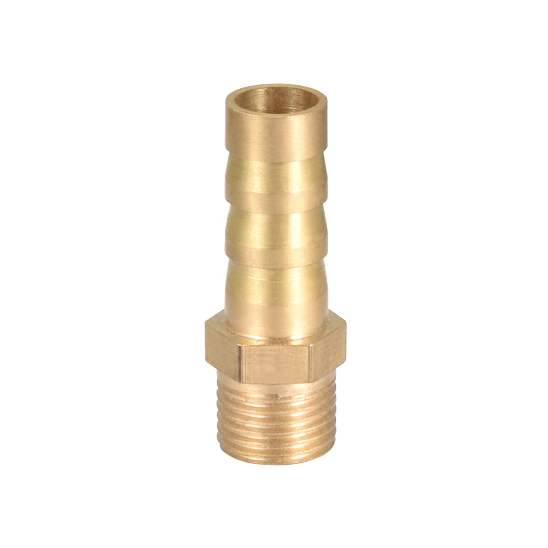 sourcing map Brass Hose Barb Fitting,Connector,8mm Barb x G1/8 Male Pipe Adapter