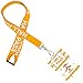 ceiba tree Hall Pass Lanyards School Passes Set 6 Pack with Safety Breaking Buckle for School Classroom Student Teacher Office Supply