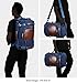 WITZMAN Travel Backpack for Men Women Carry on Luggage Backpack Canvas Rucksack Duffel bag with Shoe Compartment