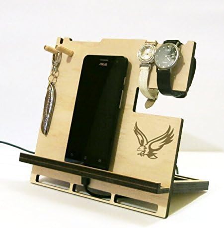 Eagle logo, Custom image, Graduate gift, Personalised Dock Station, Tablet holder