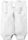 Carter's Baby White 5 Pack Bodysuits, White-Sleeveless, 24 Months