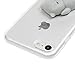 MOLLYCOOCLE iPhone 7 Case, iPhone 8 Case,Squishy Cute Fashion Novel Lovely 3D Soft Silicone Cartoon TPU Protective Reduce Pressure case with Dust Plug & Crystal Pen for iPhone 7, iPhone 8, Gray Bear