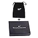 U7 Alphabet Initial Jewelry Women Girls Necklace with Letter A to Z Stainless Steel / 18K Gold Plated CZ Crystal or Statement Sideways Initials Choker Pendant Necklace, Gift Box Packed