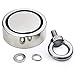 Double Sided Neodymium Fishing Magnet, Combined 660lbs(300KG) Pulling Force, Super Strong Fishing Magnet, Diameter 2.36inch (60mm), Perfect for Retrieving in River and Magnetic Fishing