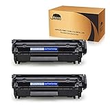JARBO Compatible Toner Cartridges Replacement for HP 12A Q2612A High Yield, 2 Black, Use with Laserjet 1020 1012 1022 1010 1018 1022n 3015 3030 3050 3052 3055 M1319F Printer