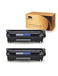 JARBO - Cartuchos de tóner compatibles para impresora HP 12A Q2612A High Yield, 2 negros, para impresora Laserjet 1020 1012 1022 1010 1018 1022n 3015 3030 3050 3052 3055 M1319F